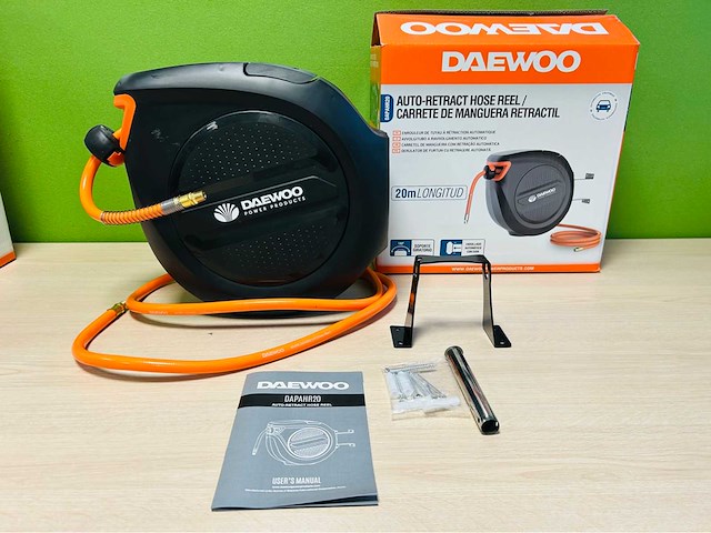 Daewoo - 2025 - dapahr20 - automatisch oprolbare slanghaspel 20m - afbeelding 1 van  5