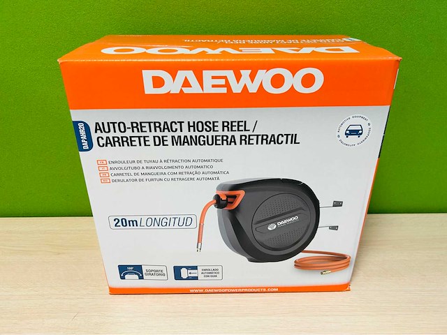 Daewoo - 2025 - dapahr20 - automatisch oprolbare slanghaspel 20m - afbeelding 3 van  10