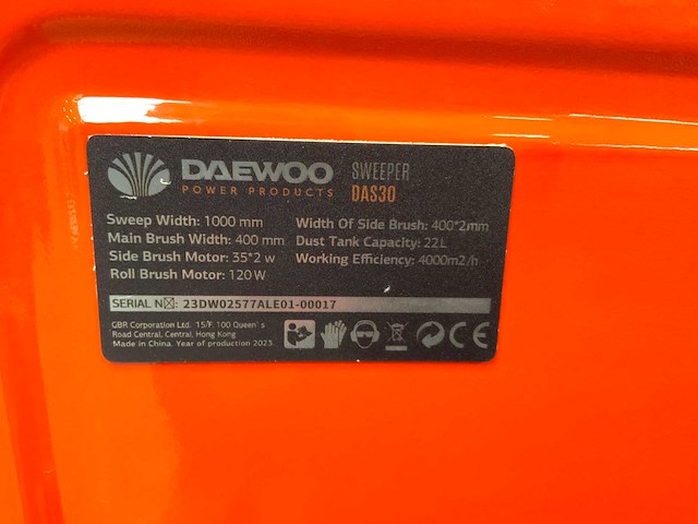 Daewoo - 2025 - das30 - veegmachine - afbeelding 9 van  18