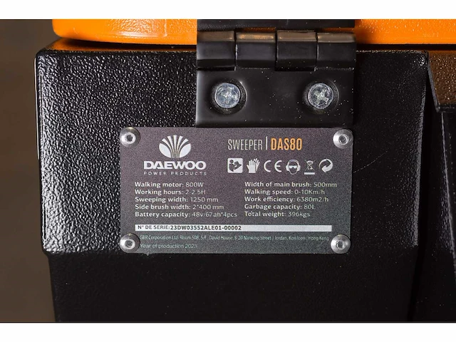 Daewoo - 2025 - das80 - veegmachine - afbeelding 3 van  10