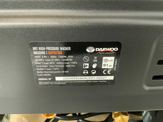 Daewoo - 2025 - dhwp7300 - hogedrukreiniger - afbeelding 8 van  10