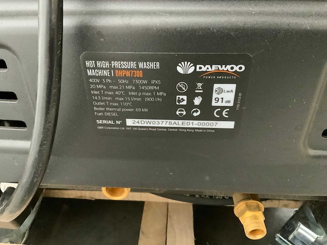 Daewoo - 2025 - dhwp7300 - hogedrukreiniger - afbeelding 7 van  7