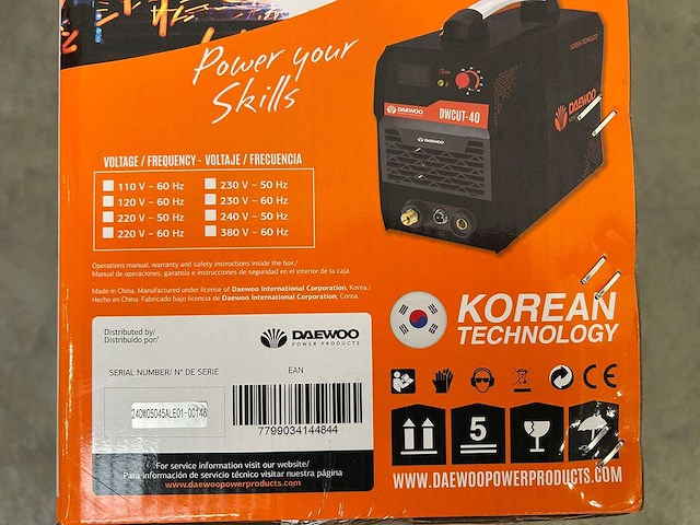 Daewoo - 2025 - dwcut40 - plasmasnijmachine - afbeelding 12 van  13