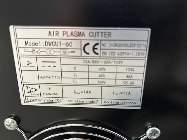 Daewoo - 2025 - dwcut60 - plasmasnijmachine - afbeelding 19 van  19