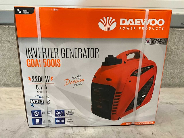 Daewoo - 2025 - gda 2500 is - noodstroomaggregaat - afbeelding 8 van  16