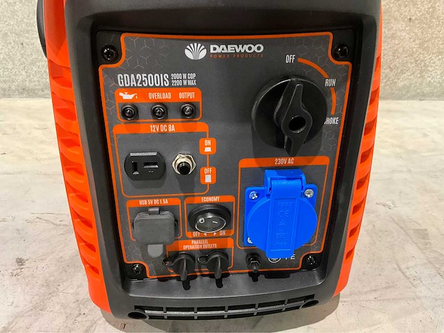 Daewoo - 2025 - gda 2500 is - noodstroomaggregaat - afbeelding 6 van  9