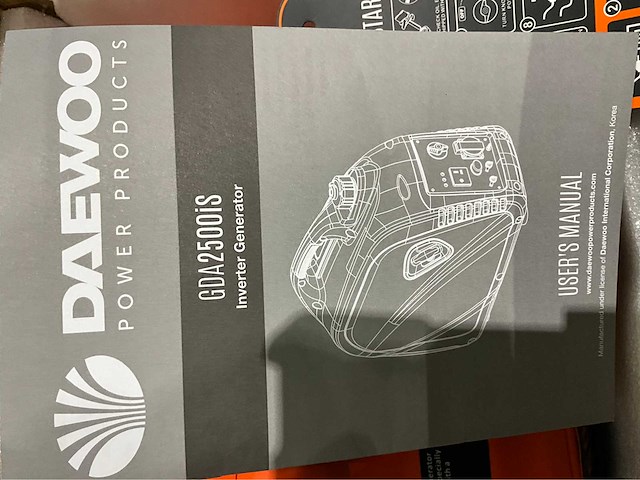 Daewoo - 2025 - gda 2500 is - noodstroomaggregaat - afbeelding 1 van  1
