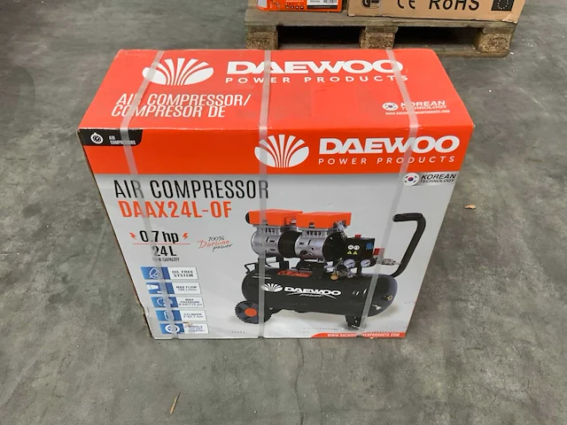 Daewoo - 2026 - daax24l - luchtcompressor 24l - afbeelding 2 van  4