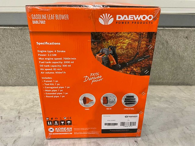 Daewoo - 2026 - dabl7662 - bladblazer - afbeelding 2 van  5