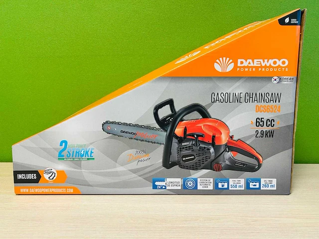 Daewoo - 2026 - dcs6524 - benzine kettingzaag - afbeelding 9 van  14