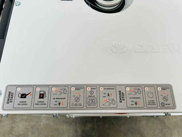 Daewoo - 2026 - ddae10500dse-3g - stroomgenerator 8.1kva (10x) - afbeelding 3 van  20