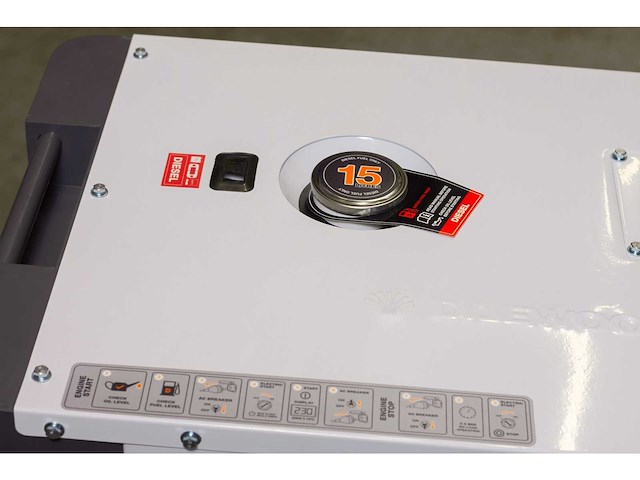 Daewoo - 2026 - ddae10500dse-3g - stroomgenerator 8.1kva - afbeelding 8 van  16