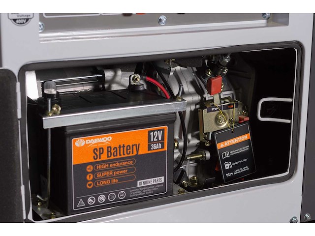 Daewoo - 2026 - ddae10500dse-3g - stroomgenerator 8.1kva - afbeelding 4 van  4