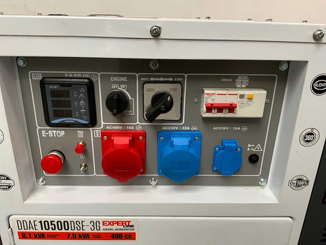 Daewoo - 2026 - ddae10500dse-3g - stroomgenerator 8.1kva - afbeelding 5 van  5