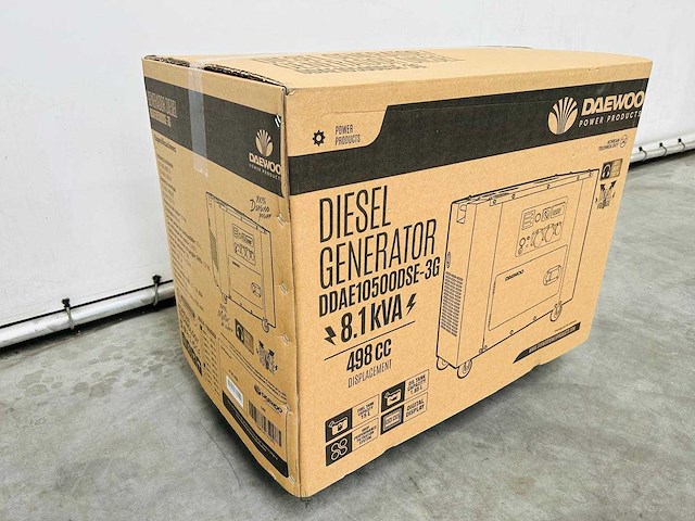 Daewoo - 2026 - ddae10500dse-3g - stroomgenerator 8.1kva - afbeelding 18 van  18