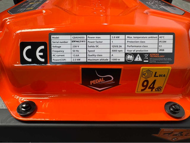 Daewoo - 2026 - gdax4050 - stroomgenerator 2.8kw - afbeelding 5 van  23