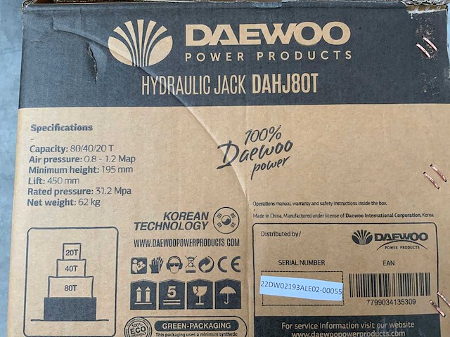 Daewoo - 80t. dahj - garagekrik - afbeelding 1 van  3