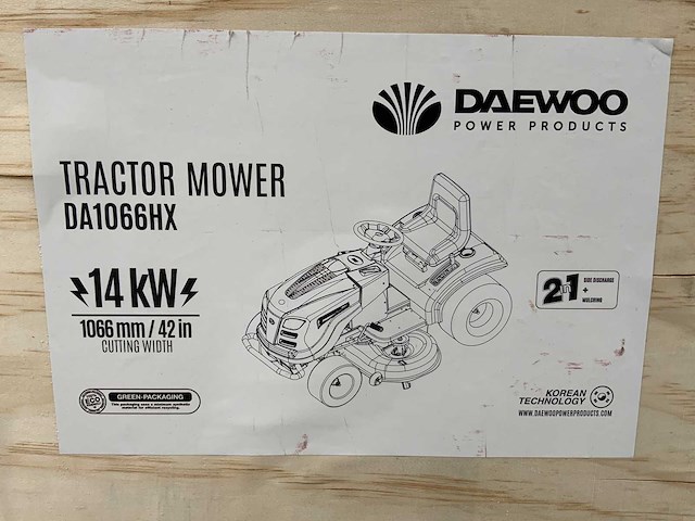 Daewoo - da1066hx - zitmaaier - 2024 - afbeelding 30 van  34