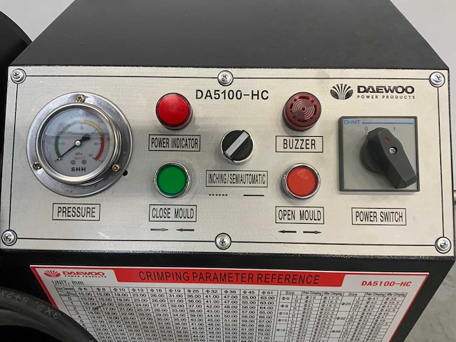 Daewoo - da5100-hc - hydraulische slangenpers - afbeelding 10 van  13