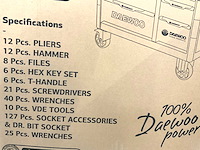 Daewoo - damws267 - 267 delig - gereedschapswagen - afbeelding 20 van  21