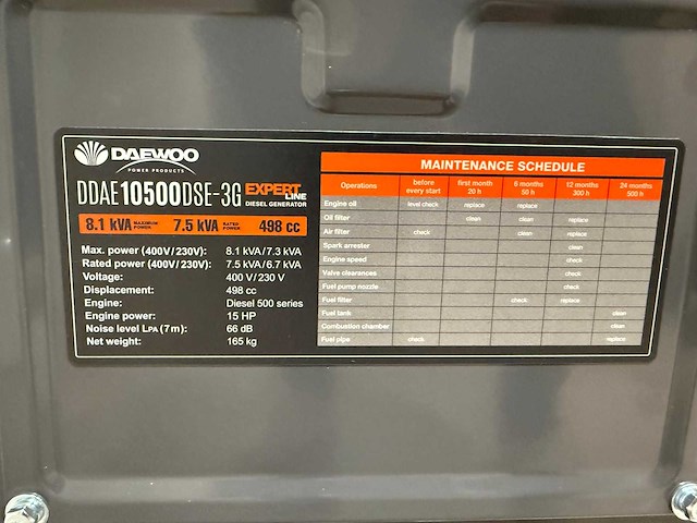 Daewoo - ddae10500dse-3g - stroomgenerator - afbeelding 2 van  10