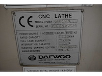 Daewoo - puma 200mc - cnc-draaibank - afbeelding 10 van  12