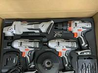 Daewoo accu gereedschapset u-force 4 in 1 gereedschap - 2 accu's - accu lader - afbeelding 7 van  8