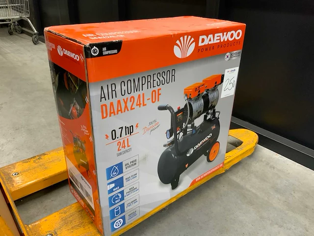 Daewoo daax24l olievrije compressor 24l - afbeelding 1 van  3