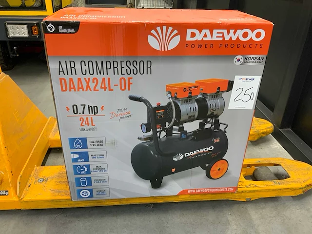 Daewoo daax24l olievrije compressor 24l - afbeelding 2 van  3
