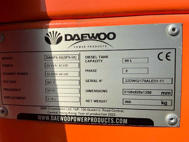 Daewoo. dagfs-50 op aanhangwagen - afbeelding 11 van  26