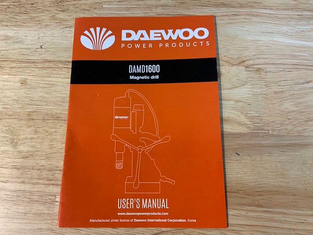 Daewoo damd1600 magneet boormachine in koffer - 1600kw - 830 rpm - afbeelding 4 van  11