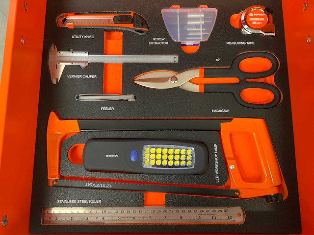 Daewoo damw387 gereedschapswagen 387-delig - afbeelding 5 van  9