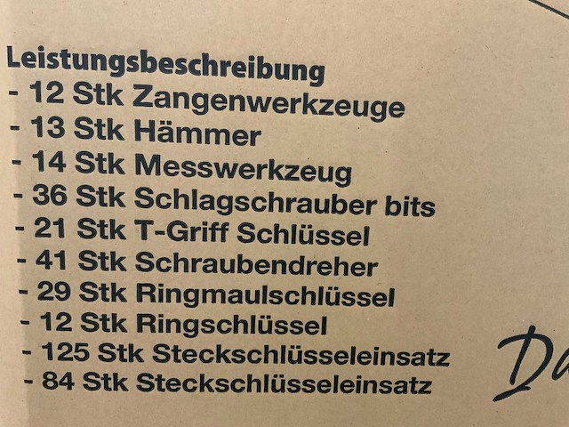 Daewoo damw387 gereedschapswagen 387-delig - afbeelding 1 van  5