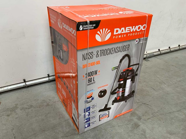 Daewoo davc2400-60l industriële nat- droogstofzuiger - afbeelding 5 van  9
