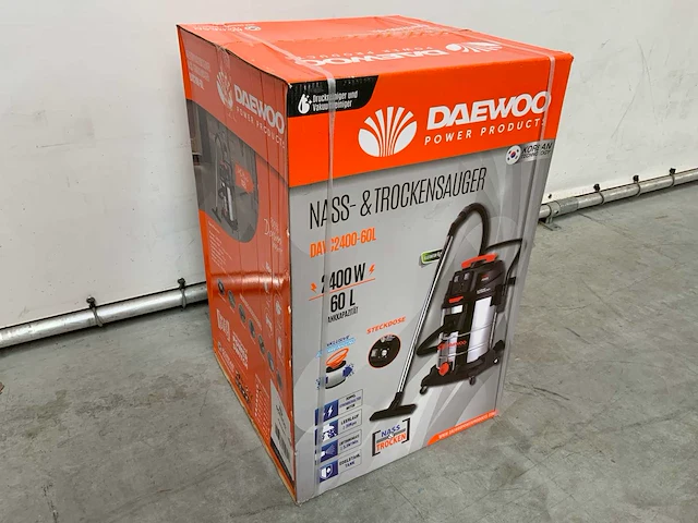 Daewoo davc2400-60l industriële nat- droogstofzuiger - afbeelding 2 van  8