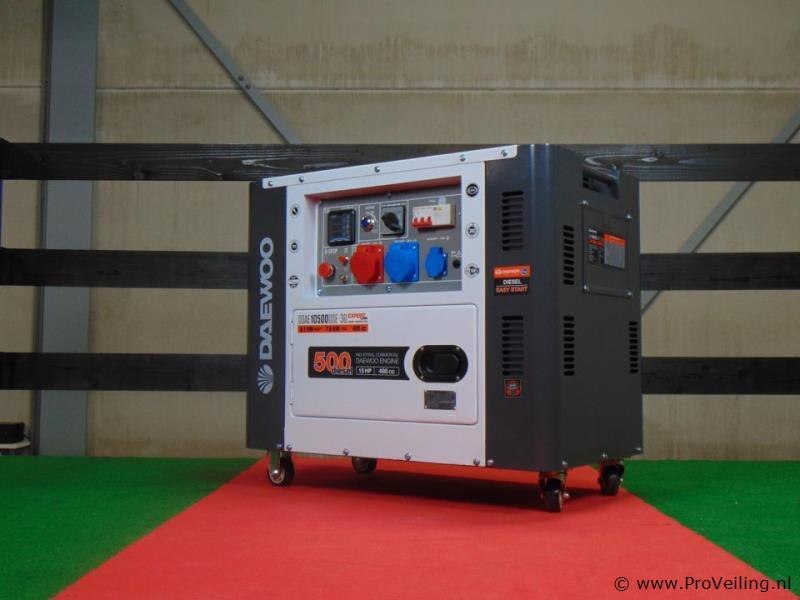Veiling van diverse generatoren & multi machines