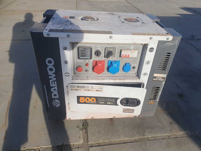 Daewoo ddae10500dse-3g stroomgenerator - afbeelding 1 van  7