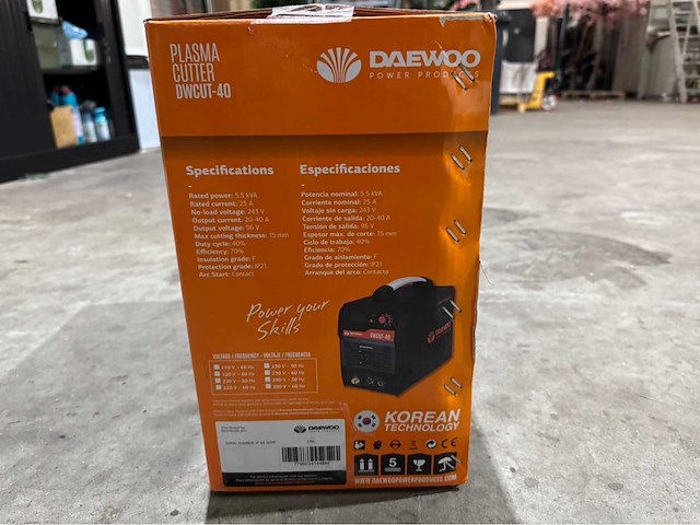 Daewoo dwcut-40 plasmasnijmachine - afbeelding 5 van  17