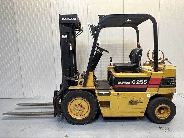 Daewoo g25s-2 - vorkheftruck triplex - freelift - sideshift - 2002 uur - afbeelding 11 van  16