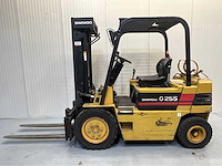 Daewoo g25s-2 - vorkheftruck triplex - freelift - sideshift - 2002 uur - afbeelding 11 van  16