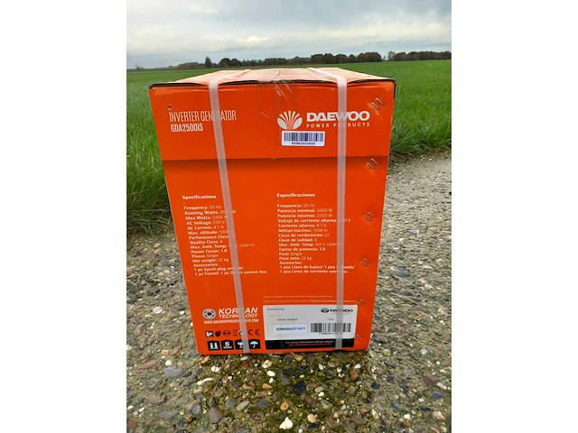 Daewoo gda2500is inverter stroomgenerator (4x) - afbeelding 5 van  10
