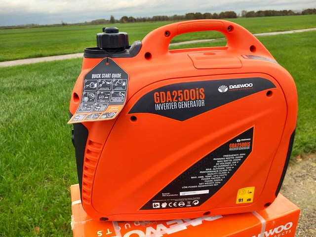 Daewoo gda2500is inverter stroomgenerator (4x) - afbeelding 7 van  10