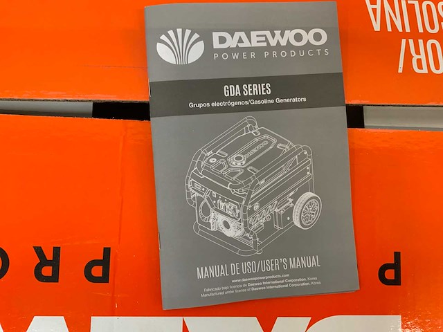 Daewoo gdax9250e-3 stroomgenerator - afbeelding 4 van  4