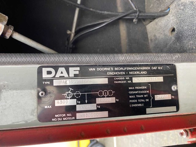 Daf - 1800 4x4 - brandweerwagen - afbeelding 2 van  14