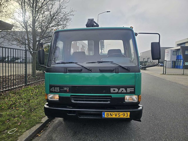 Daf - ae45/150 ti - met mkg laadkraan met roterende knijper en kipper - eerste eigenaar - 131699km - apk 8-2026 - afbeelding 45 van  65