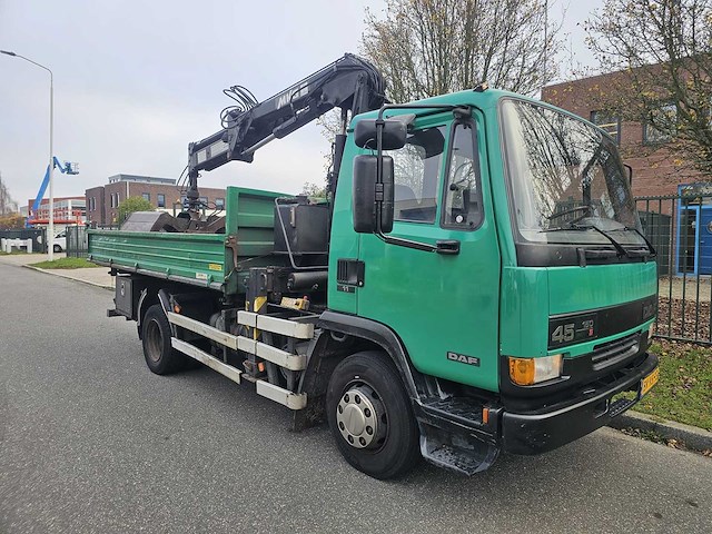 Daf - ae45/150 ti - met mkg laadkraan met roterende knijper en kipper - eerste eigenaar - 131699km - apk 8-2026 - afbeelding 65 van  65