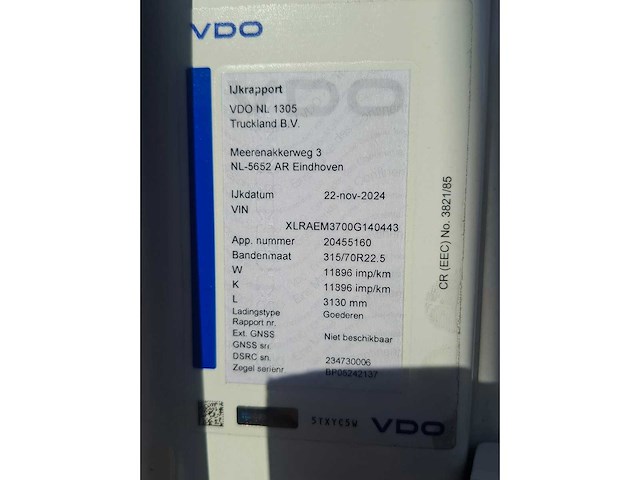 Daf - cf290 fa - vrachtwagen - 2017 - euro 6 - afbeelding 30 van  64