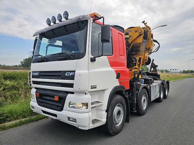 Daf - fad 85 cf 430 8x4 bergingswagen met effer 125 tonmeter laadkraan + fly-jib - afbeelding 1 van  47