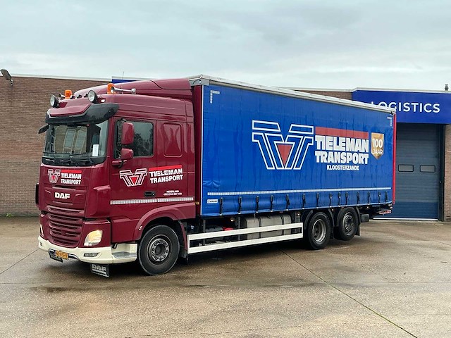Daf - xf480fan - vrachtwagen met huifopbouw - 2021 - afbeelding 1 van  45