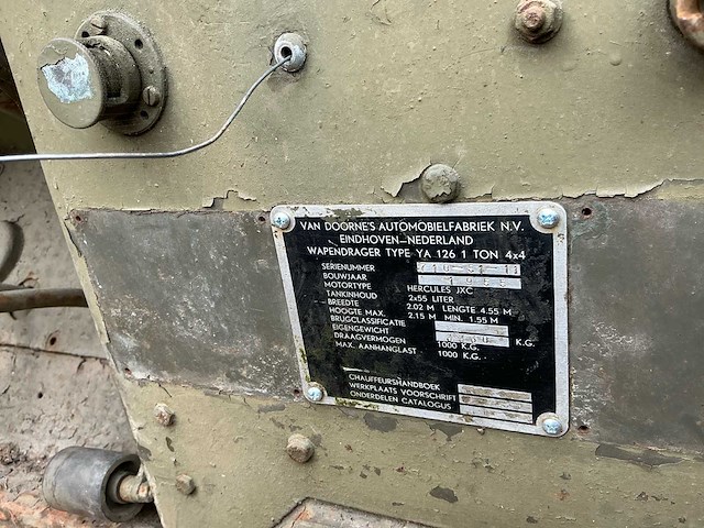 Daf - ya-126 - army vehicles - 1955 - afbeelding 11 van  37